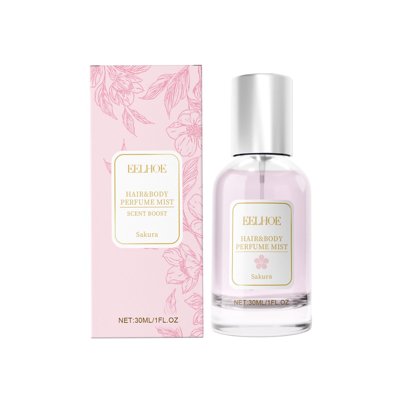 EELHOE Cherry Blossom Body Hair Eau De Parfum Spray Elegant